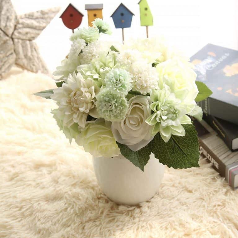 Artificial Flower Bouquets Rose Dahlia Artificial Flowers Store