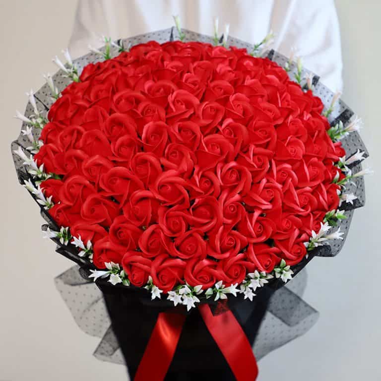 Classic Flower Bouquet 99 Roses Artificial Flowers Store