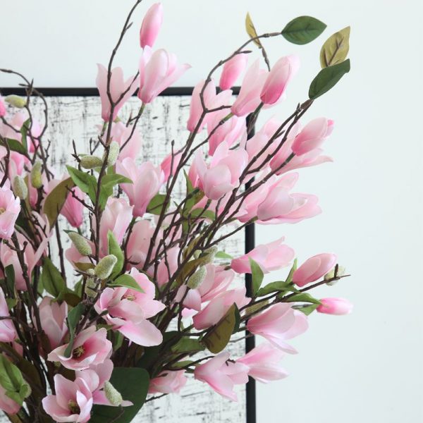 Magnolia Branch 9 Heads 76cm 2