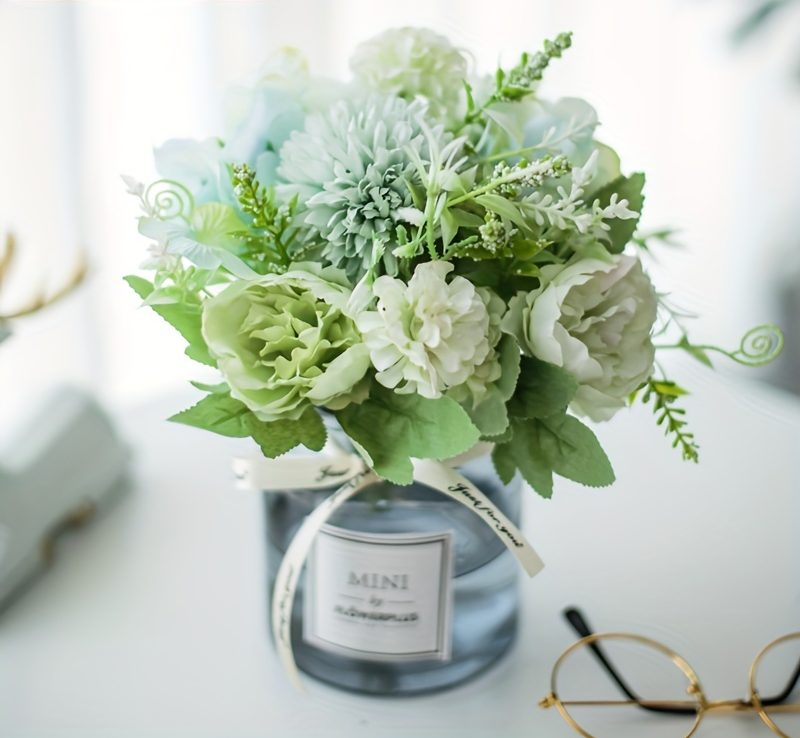 Rose Peony Bouquet in Pot